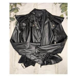 Privy Danica Faux Leather Jacket in Black